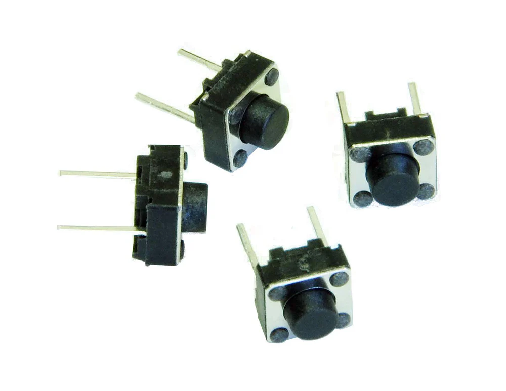 2 Pin Button Switch (Pack of 10)-(color may vary)